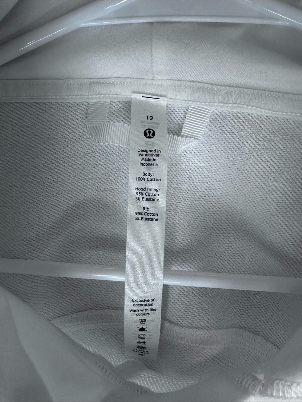 Lululemon All Yours Cropped Hoodie
White, size 12  NWOT - Picture 8 of 8